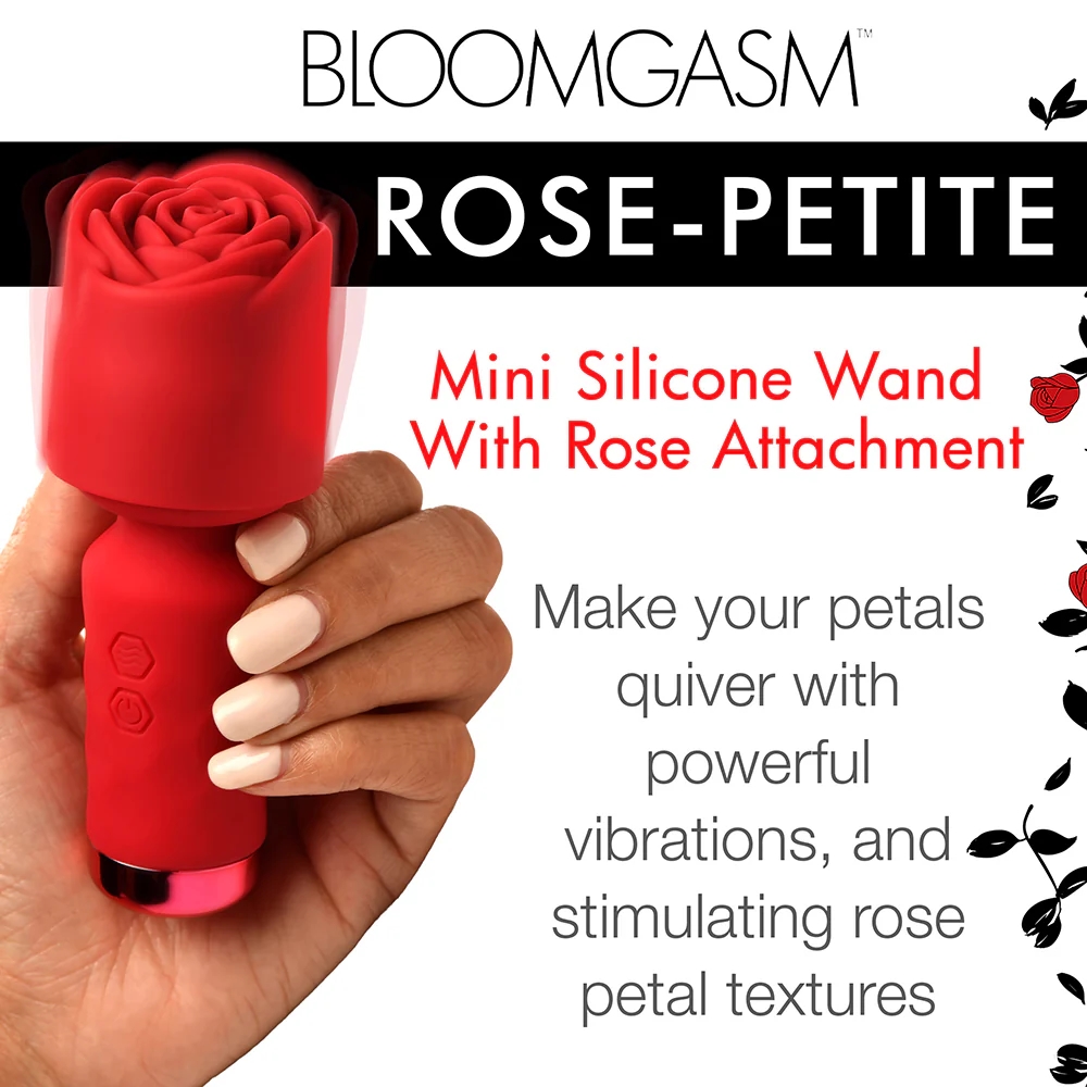 Bloomgasm Pleasure Rose Petite Mini Silicone Rose Wand