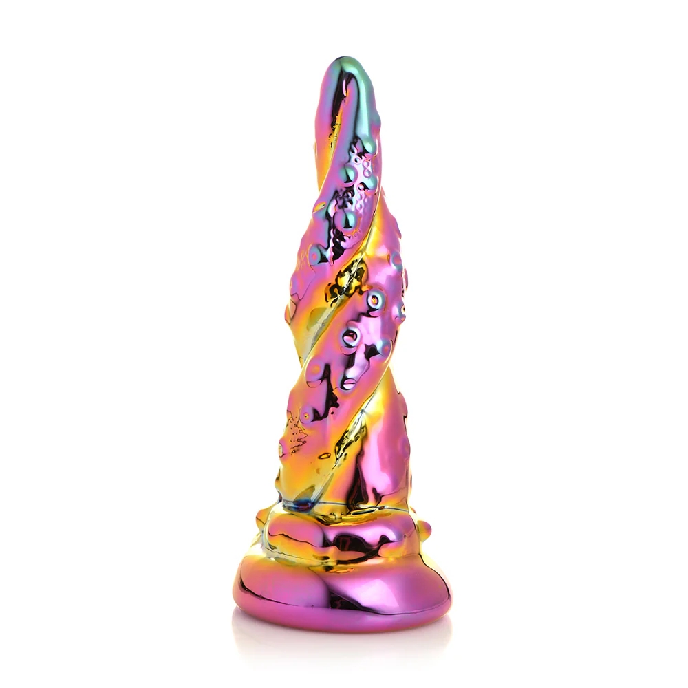 6.3 Inch Enchantress Tentacle Rainbow Glass Dildo