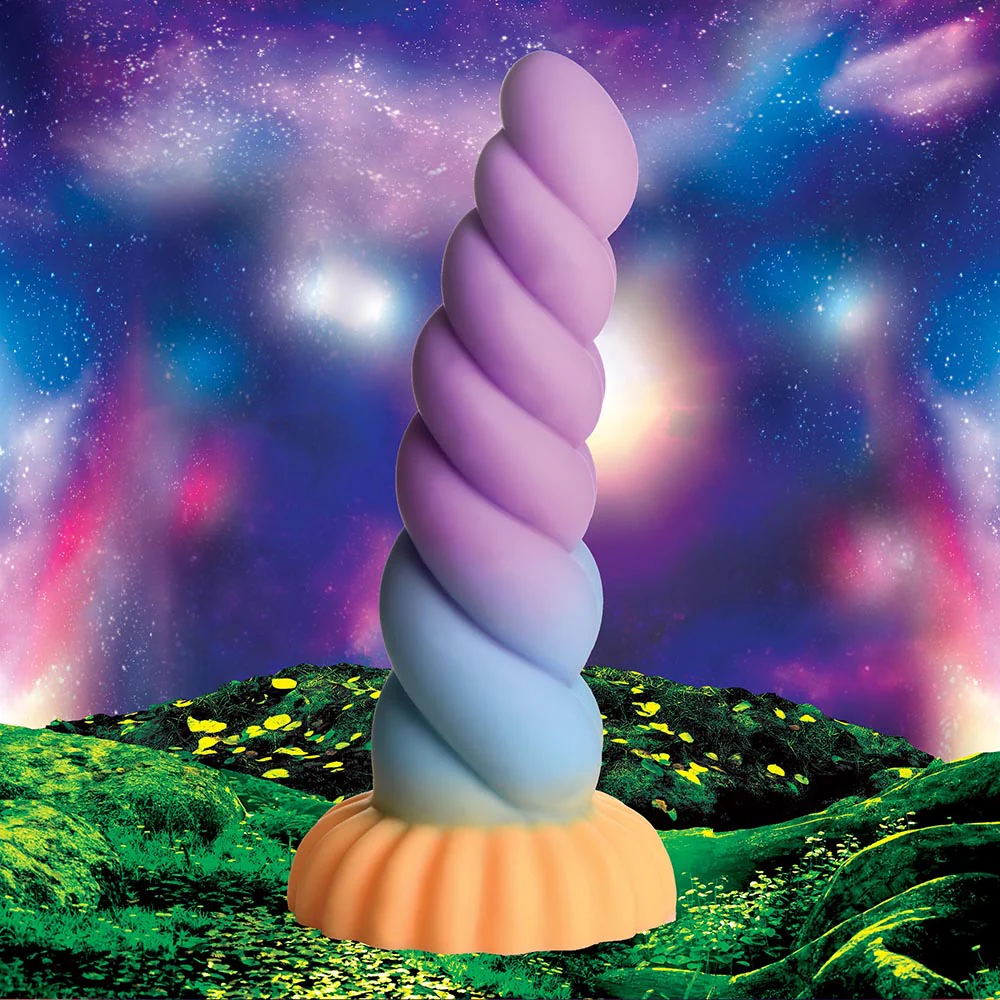 8.3 in. "Unicorn Horn" Silicone Fantasy Dildo