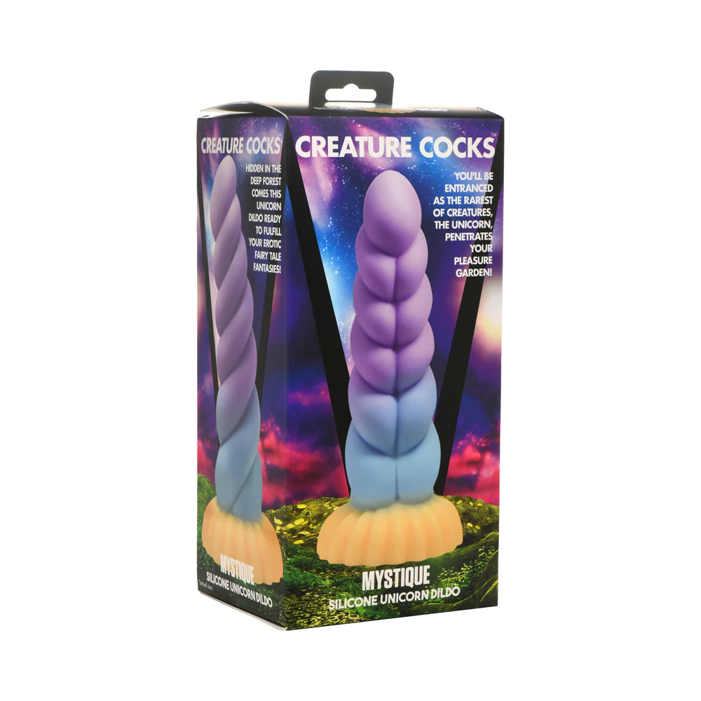 8.3 in. "Unicorn Horn" Silicone Fantasy Dildo