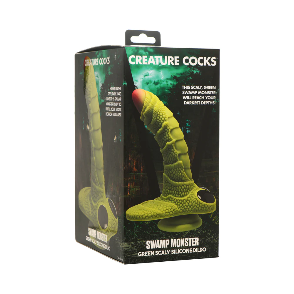 9.4 in. "Swamp Monster" Scaly Fantasy Dildo