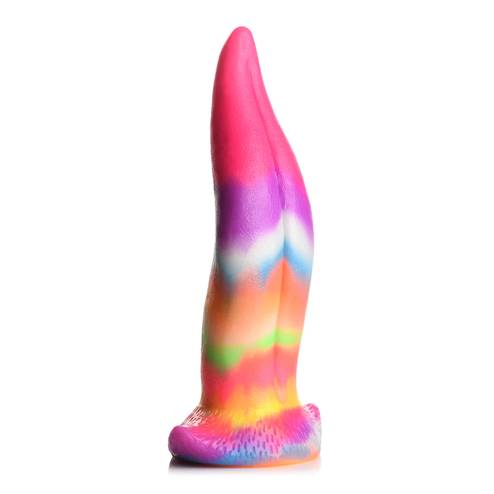8.4 in. GITD Unicorn Tongue Fantasy Dildo