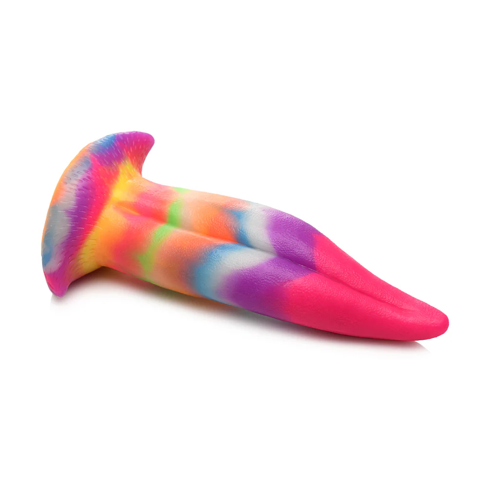 8.4 in. GITD Unicorn Tongue Fantasy Dildo