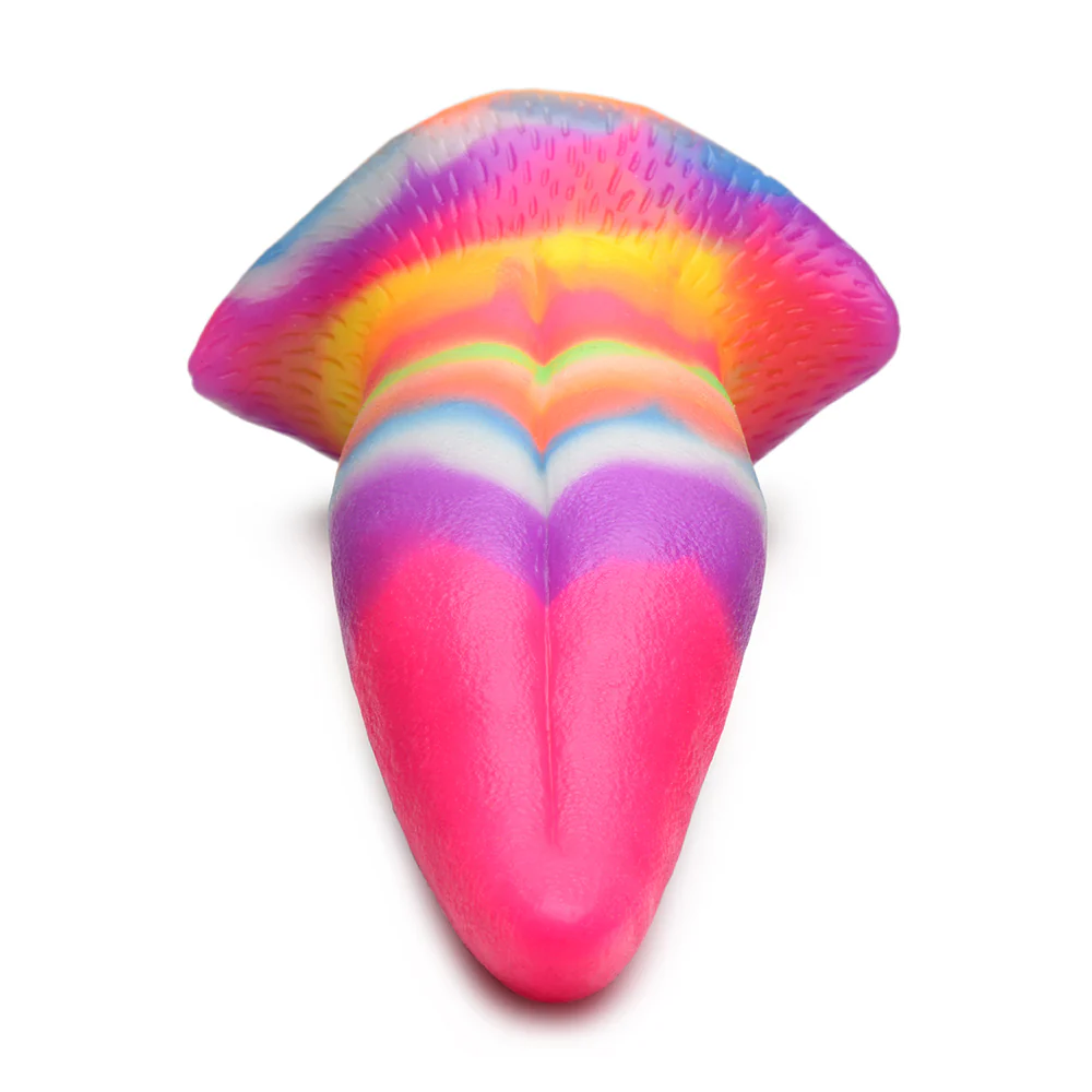 8.4 in. GITD Unicorn Tongue Fantasy Dildo