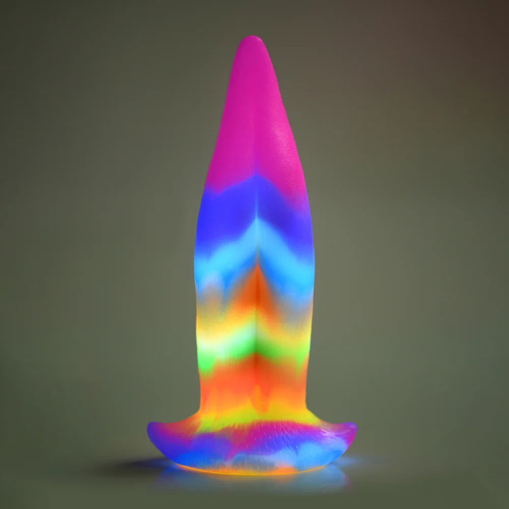 8.4 in. GITD Unicorn Tongue Fantasy Dildo