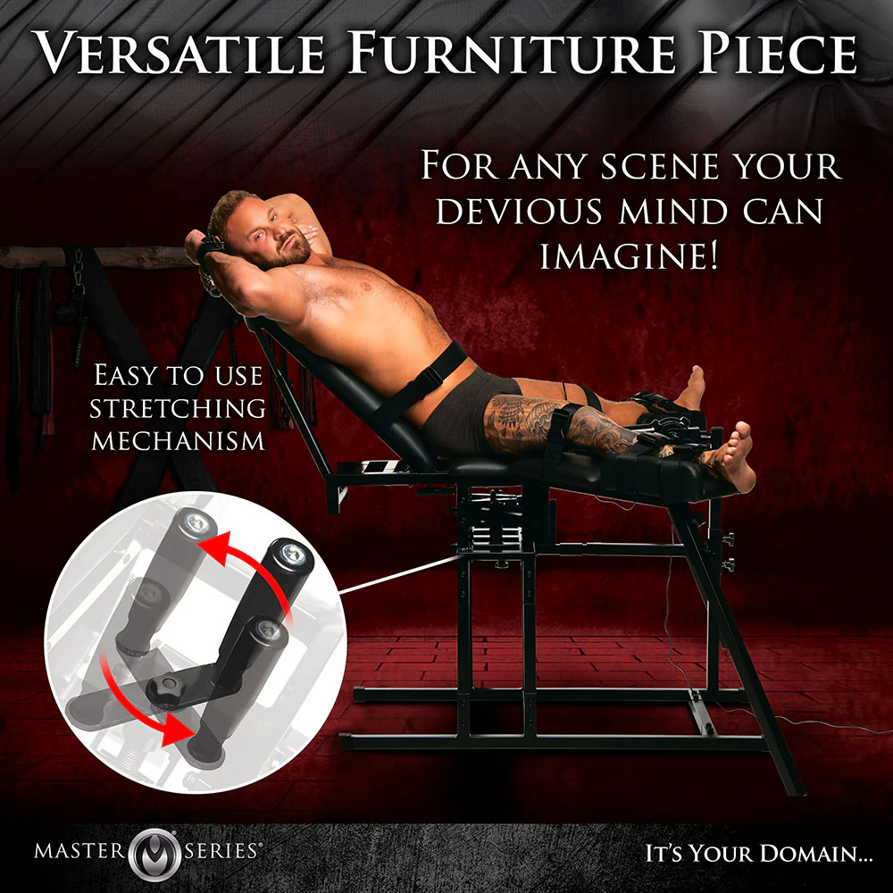 Body Dock Sex Machine & Bondage Chair with Adjustable Thrusting Dildo