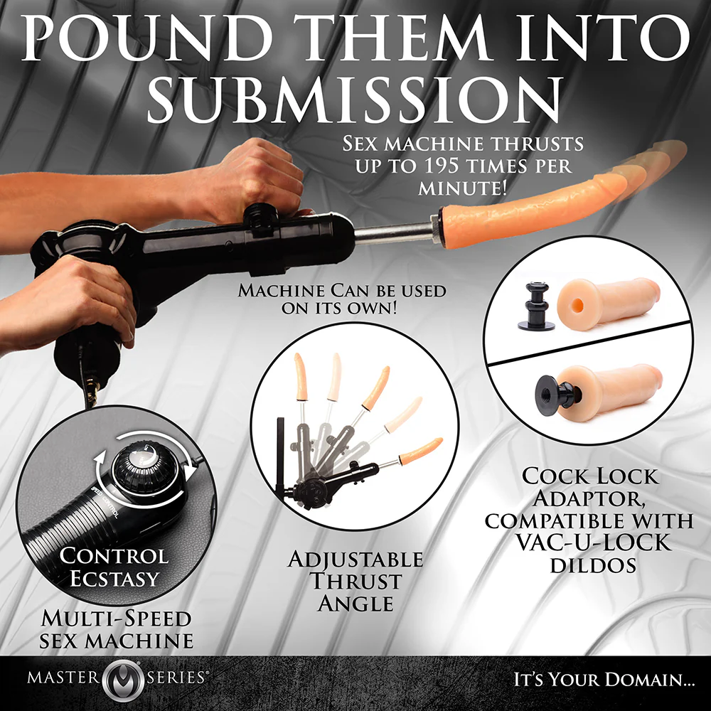 Body Dock Sex Machine & Bondage Chair with Adjustable Thrusting Dildo