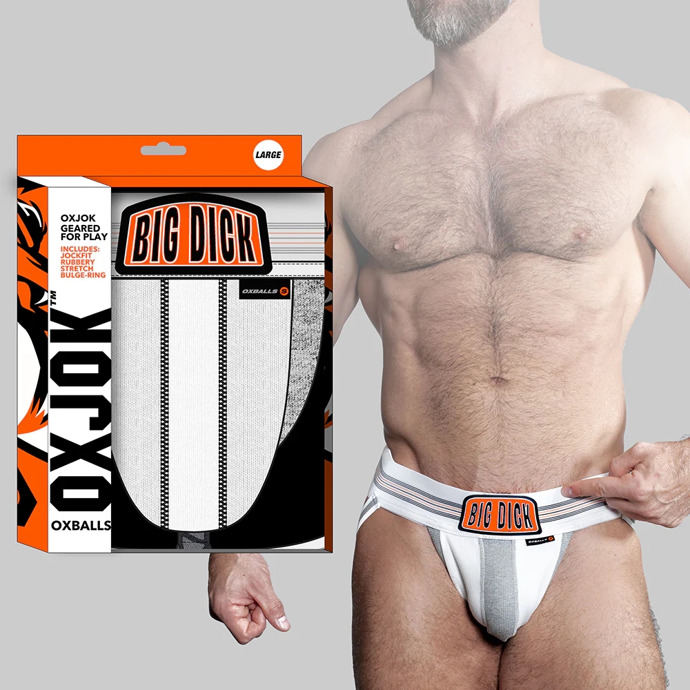 Oxballs Oxjok Bulger Pumper-Sack Slider Jock White Snow