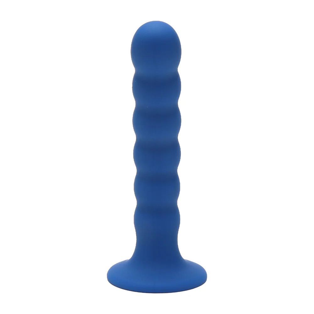 5.5 in. Ripple G-Spot Dildo Blue
