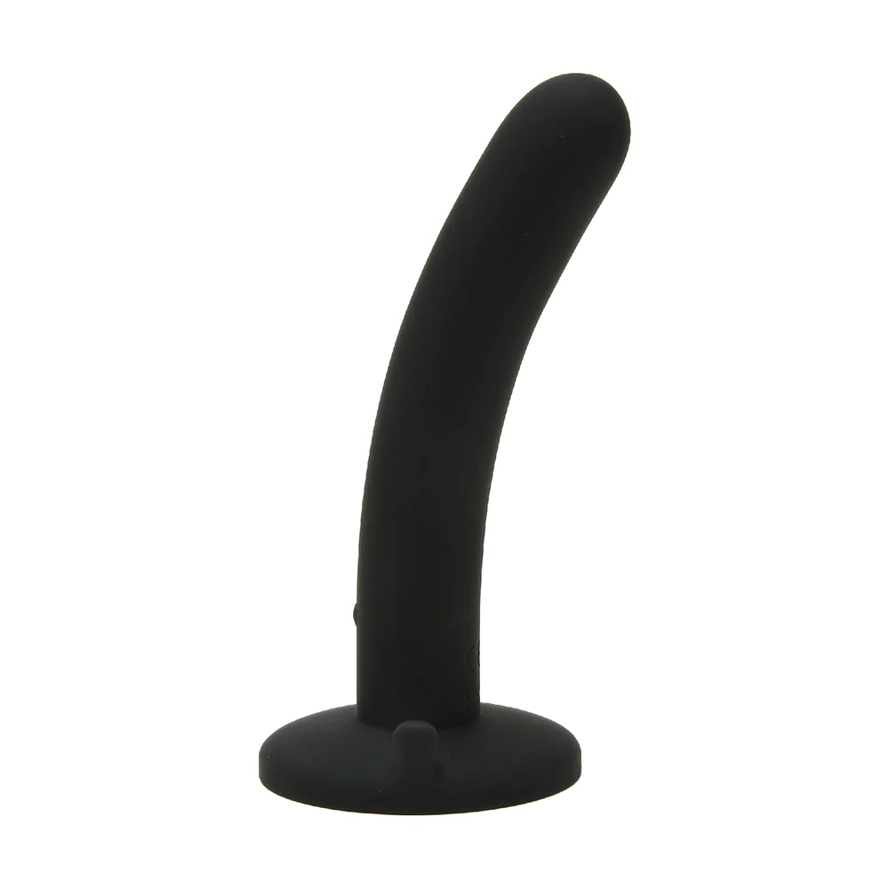 5 in. Vibrating Slim Pegging Dildo Black