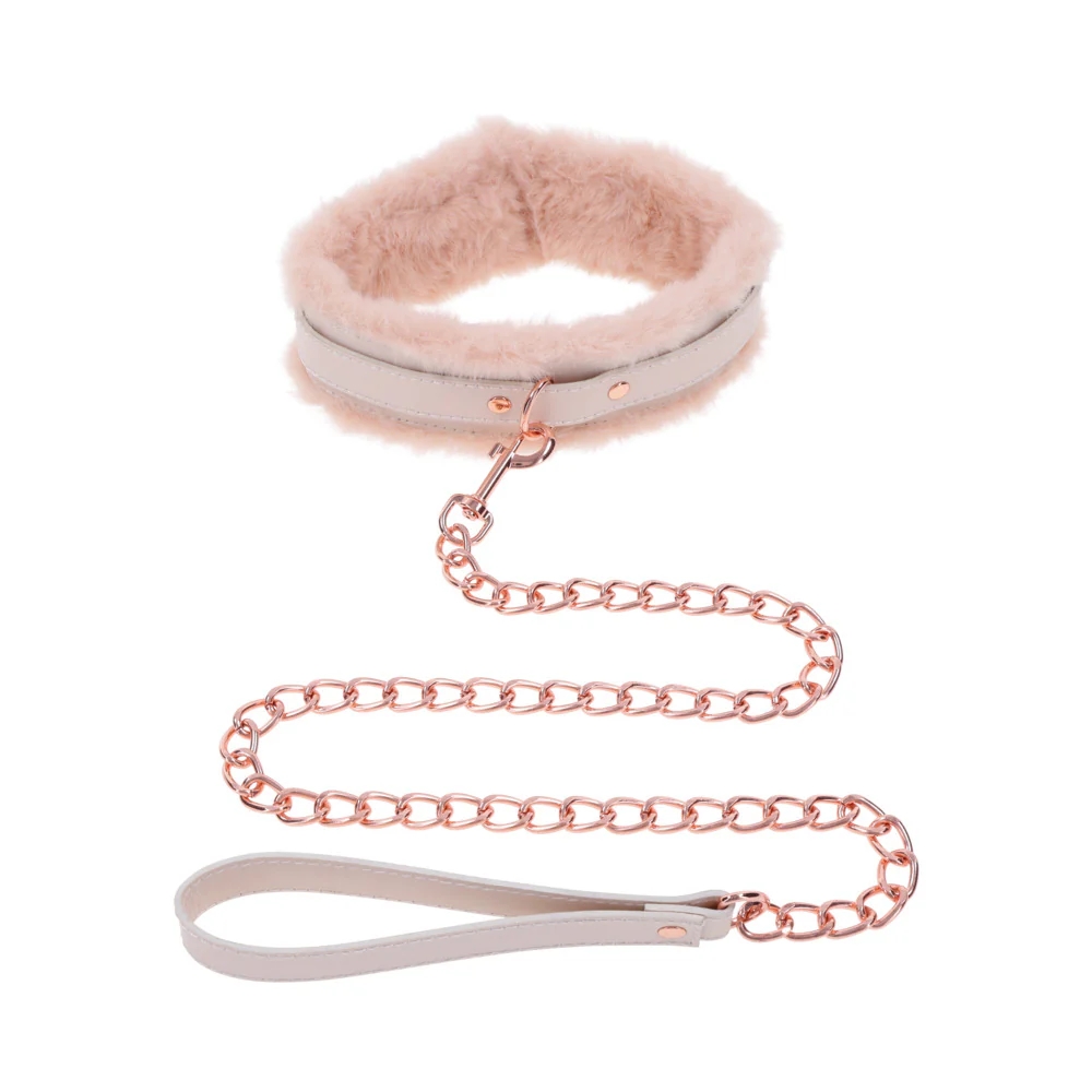 Peaches 'n CreaMe Fur Collar & Leash