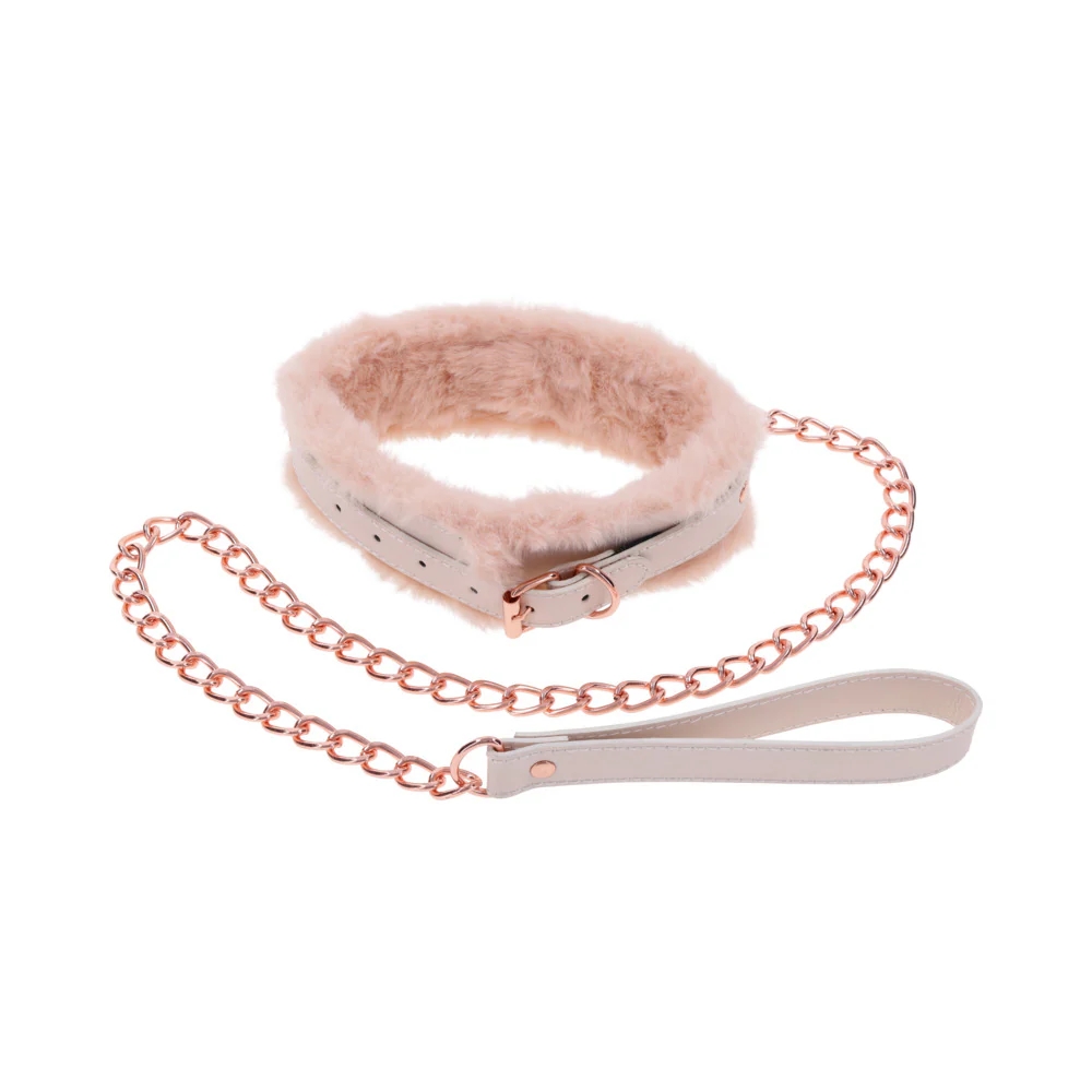 Peaches 'n CreaMe Fur Collar & Leash