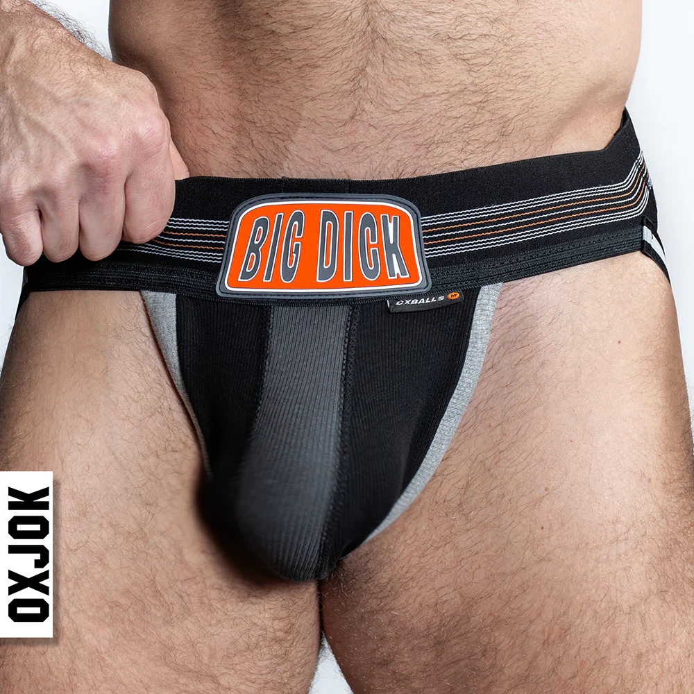 Oxballs Oxjok Bulger Pumper-Sack Slider Jock Black Iron