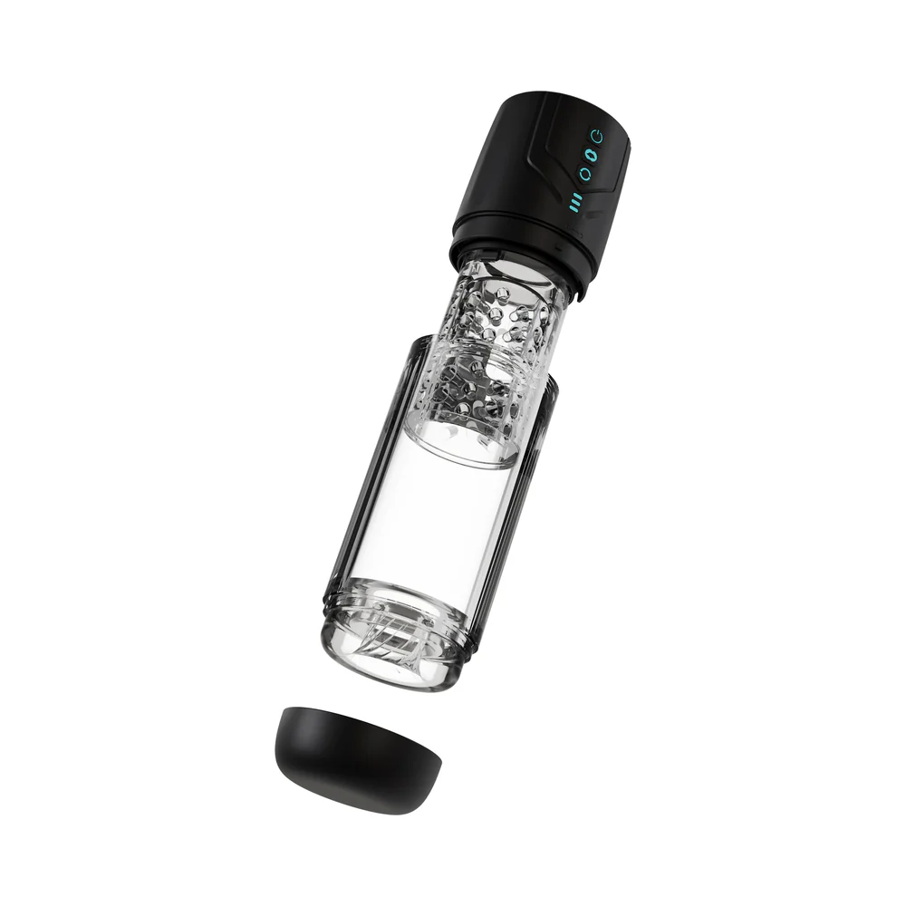 M for Men Whirlwind Pro Rotating Suction Stroker Black