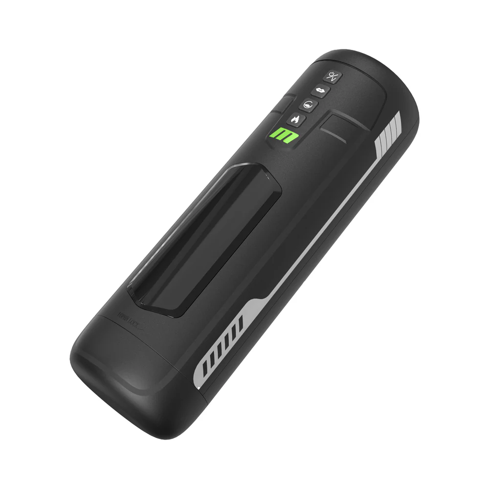 M for Men Master Blaster Suction Vibrating Stroker Black