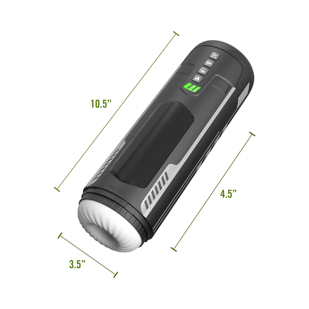 M for Men Master Blaster Suction Vibrating Stroker Black