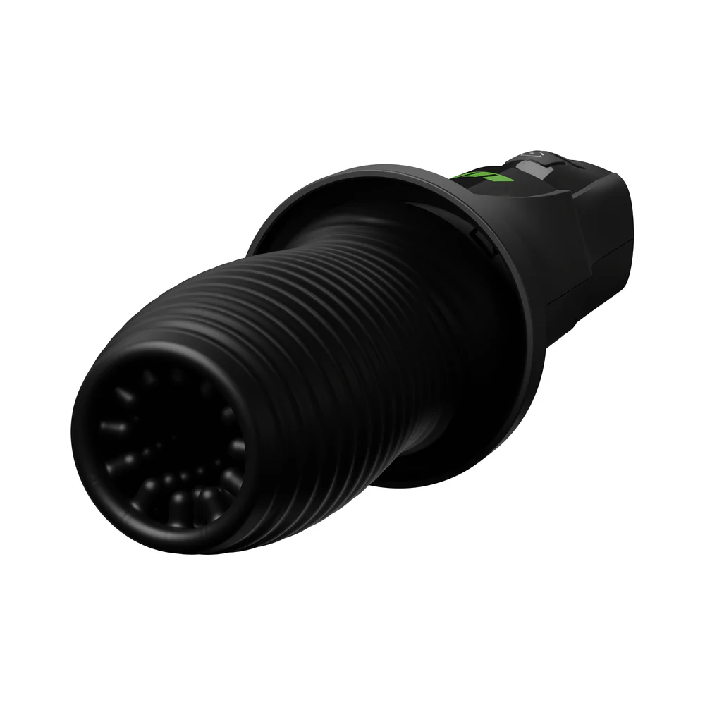 M for Men 3rd Base Rotating Vibrating Stroker Black