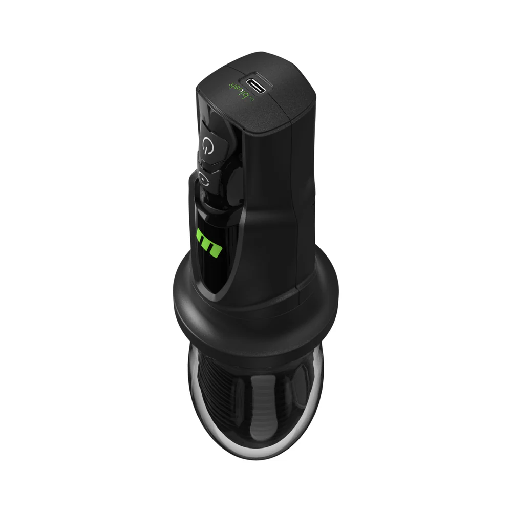 M for Men 3rd Base Rotating Vibrating Stroker Black