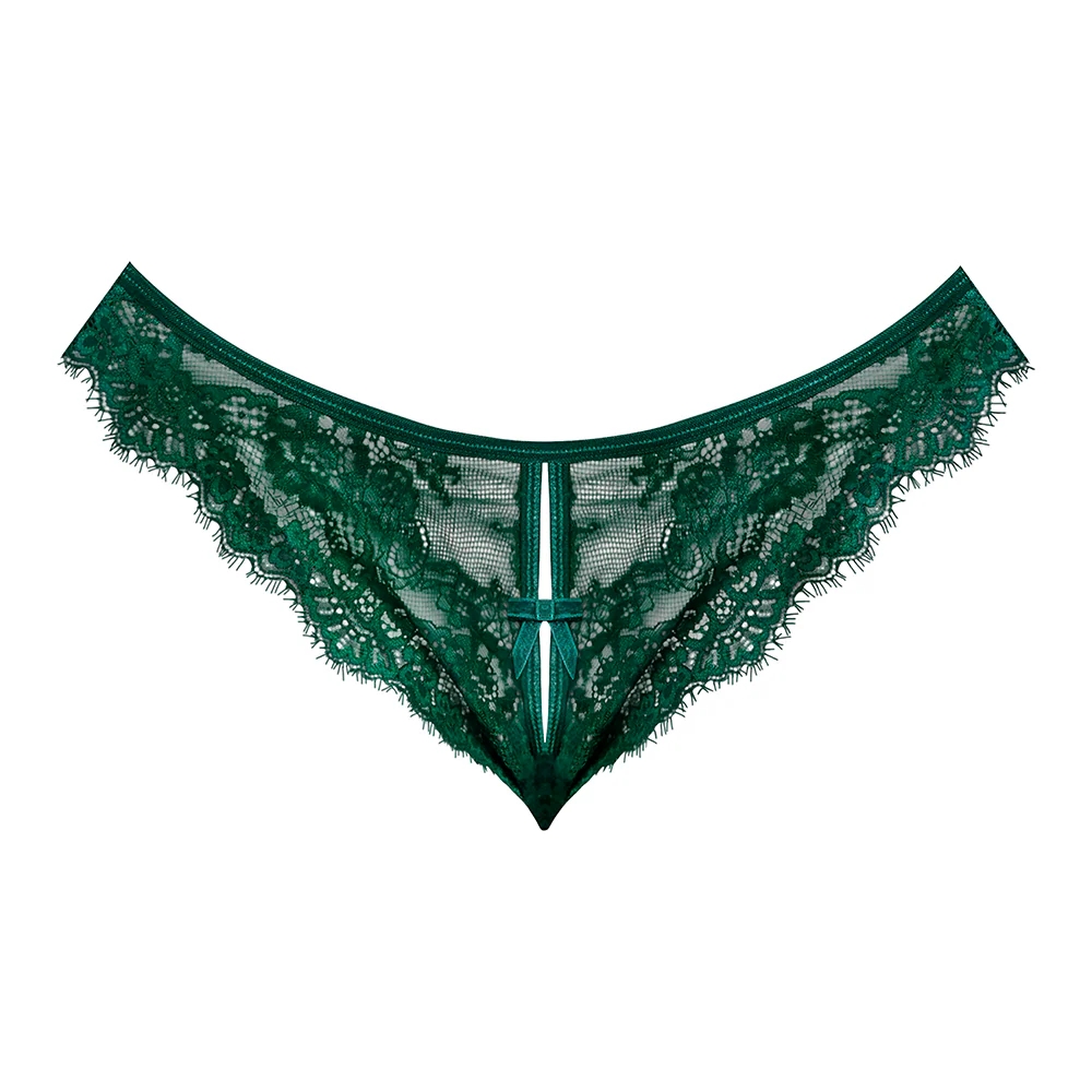 Magic Silk Evermore Split Crotch Panty Emerald