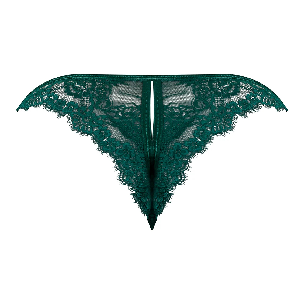 Magic Silk Evermore Split Crotch Panty Emerald
