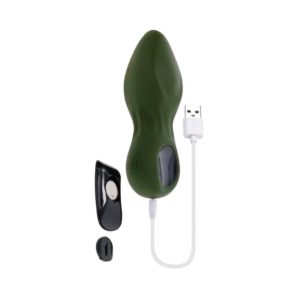 My Secret Garden Anal Vibrating Plug with Remote Green