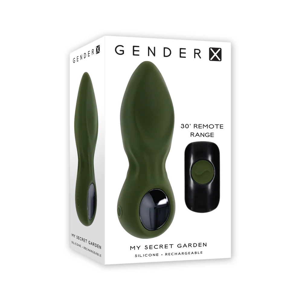 My Secret Garden Anal Vibrating Plug with Remote Green