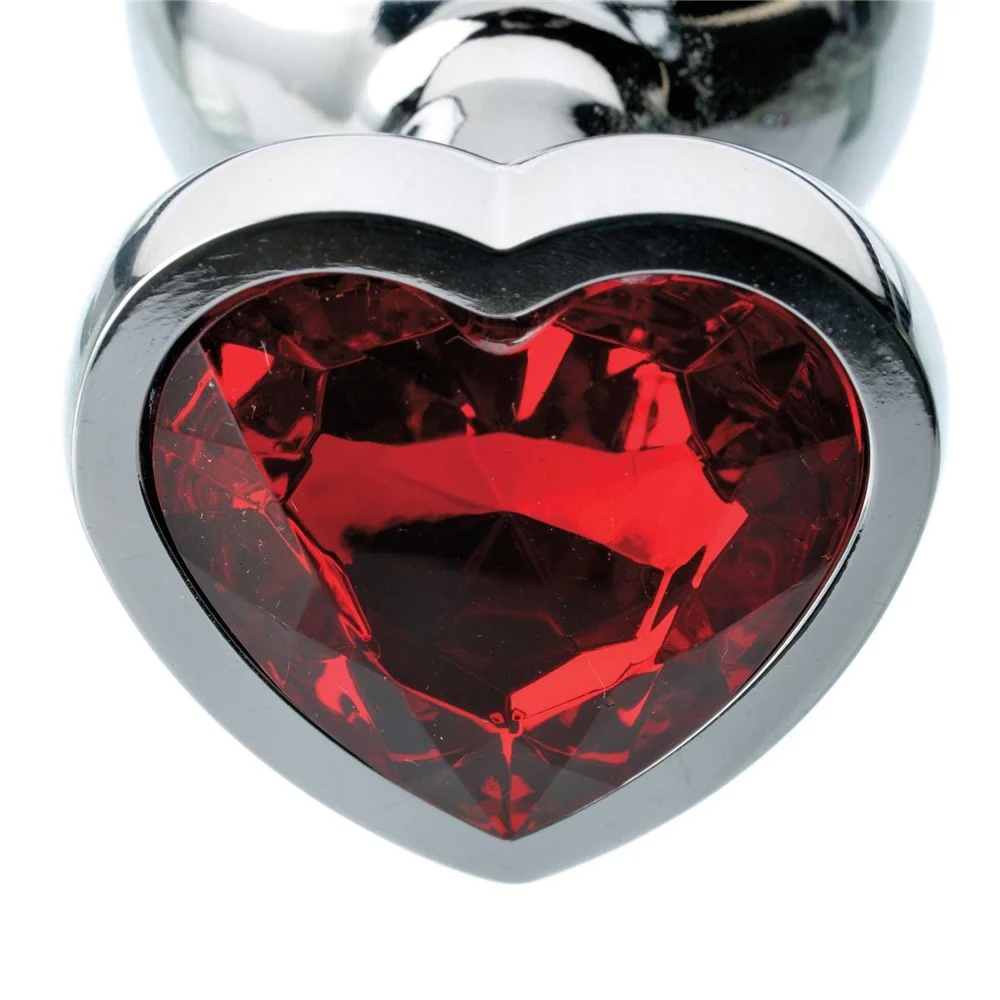 Red Hearts Gem Anal Plug Medium