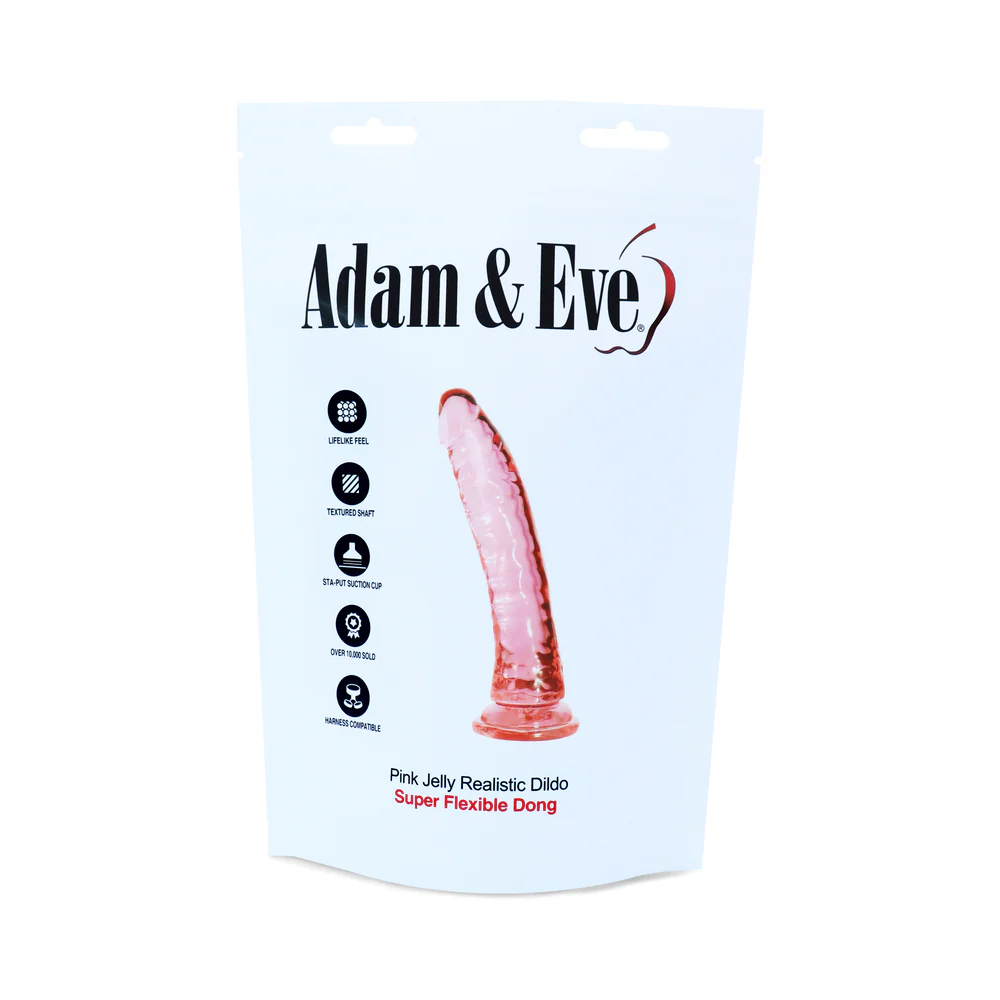 7 Inch Pink Jelly Realistic Dildo