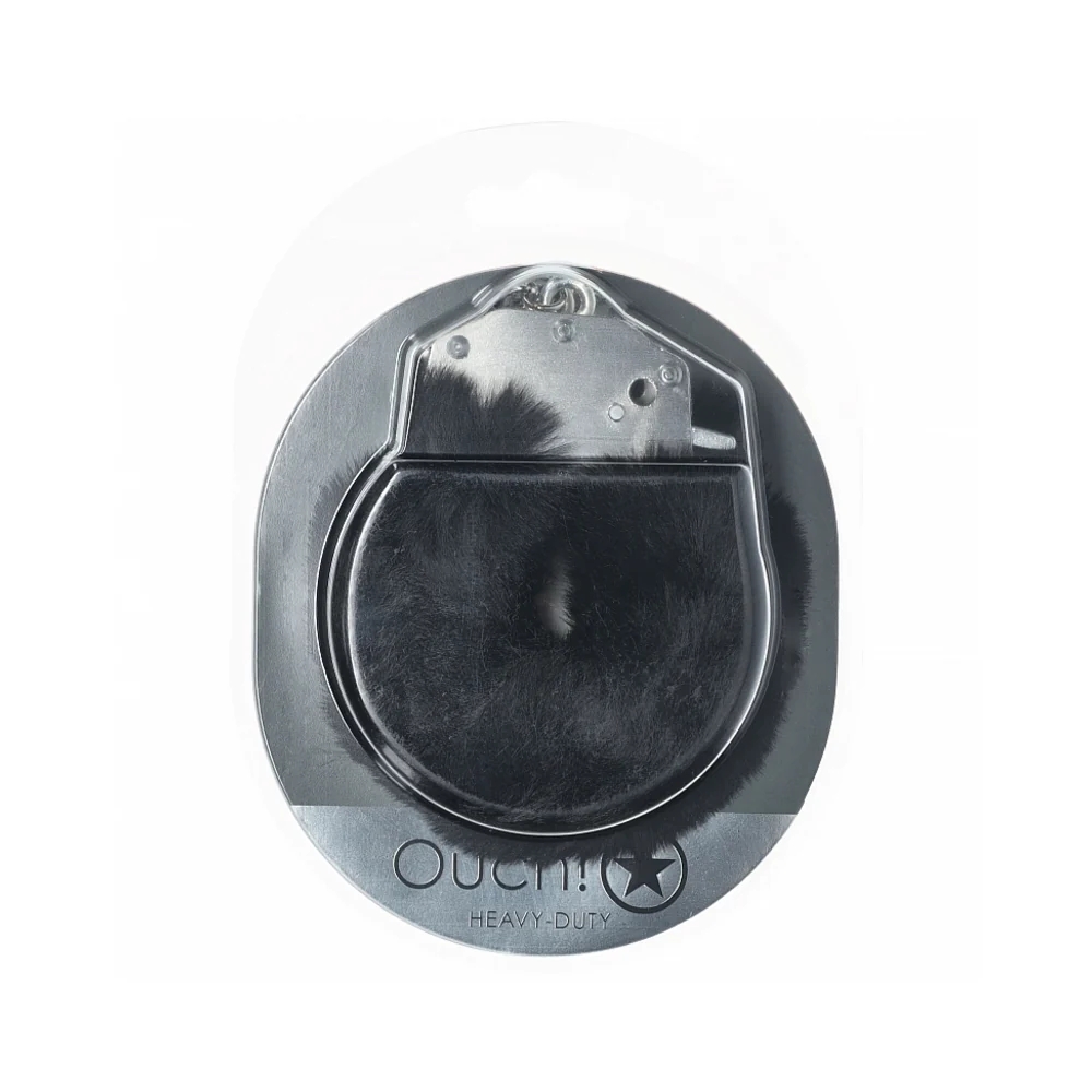 Heavy-Duty Fluffy Handcuffs Black