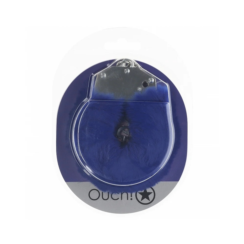 Heavy-Duty Fluffy Handcuffs Navy