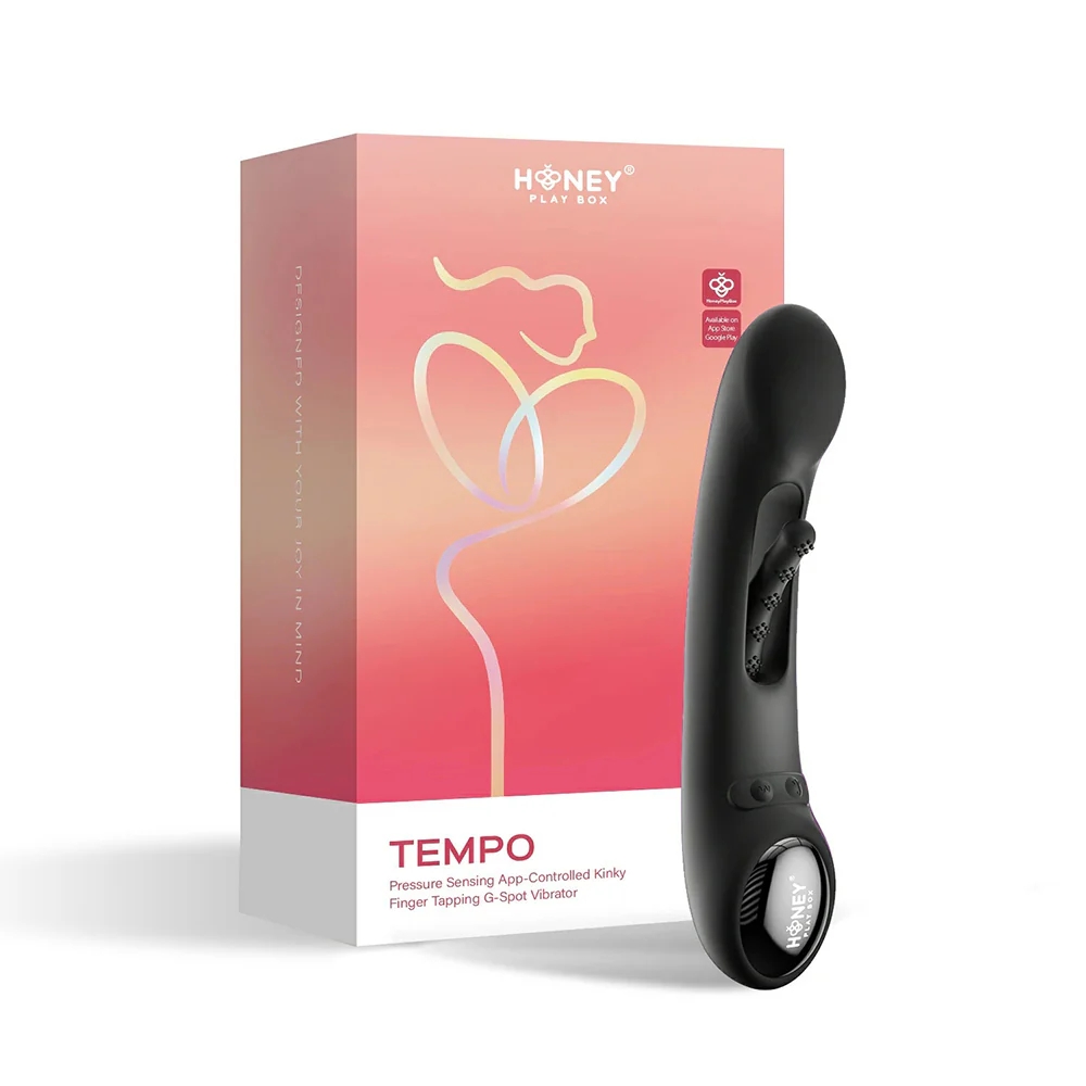 Tempo Pressure Sensing App-Controlled Tapping G-Spot Vibrator