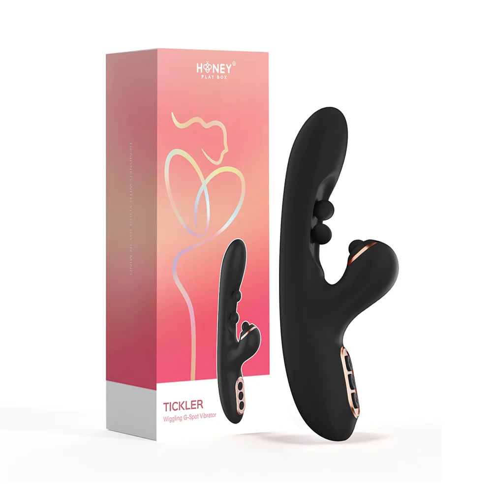 Tickler Wiggling G-Spot Vibrator & Tapping Clitoral Stimulator