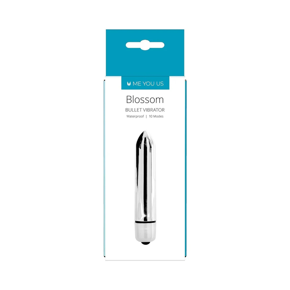 Me You Us Blossom 10 Mode Bullet Vibrator Silver