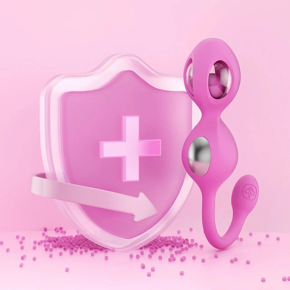 Elektra App-Controlled E-Stim Kegel Training Set Pink