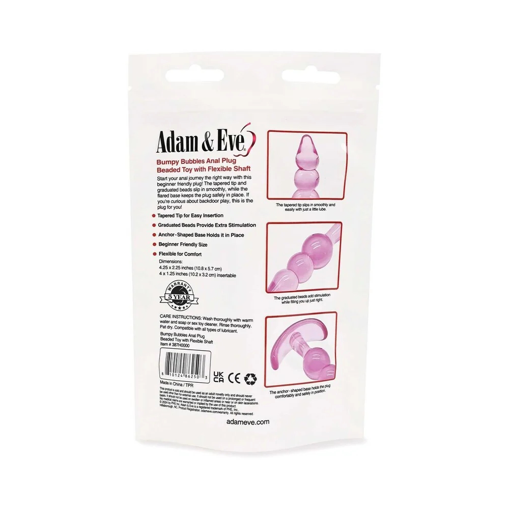 Bumpy Bubbles Beaded Anal Plug