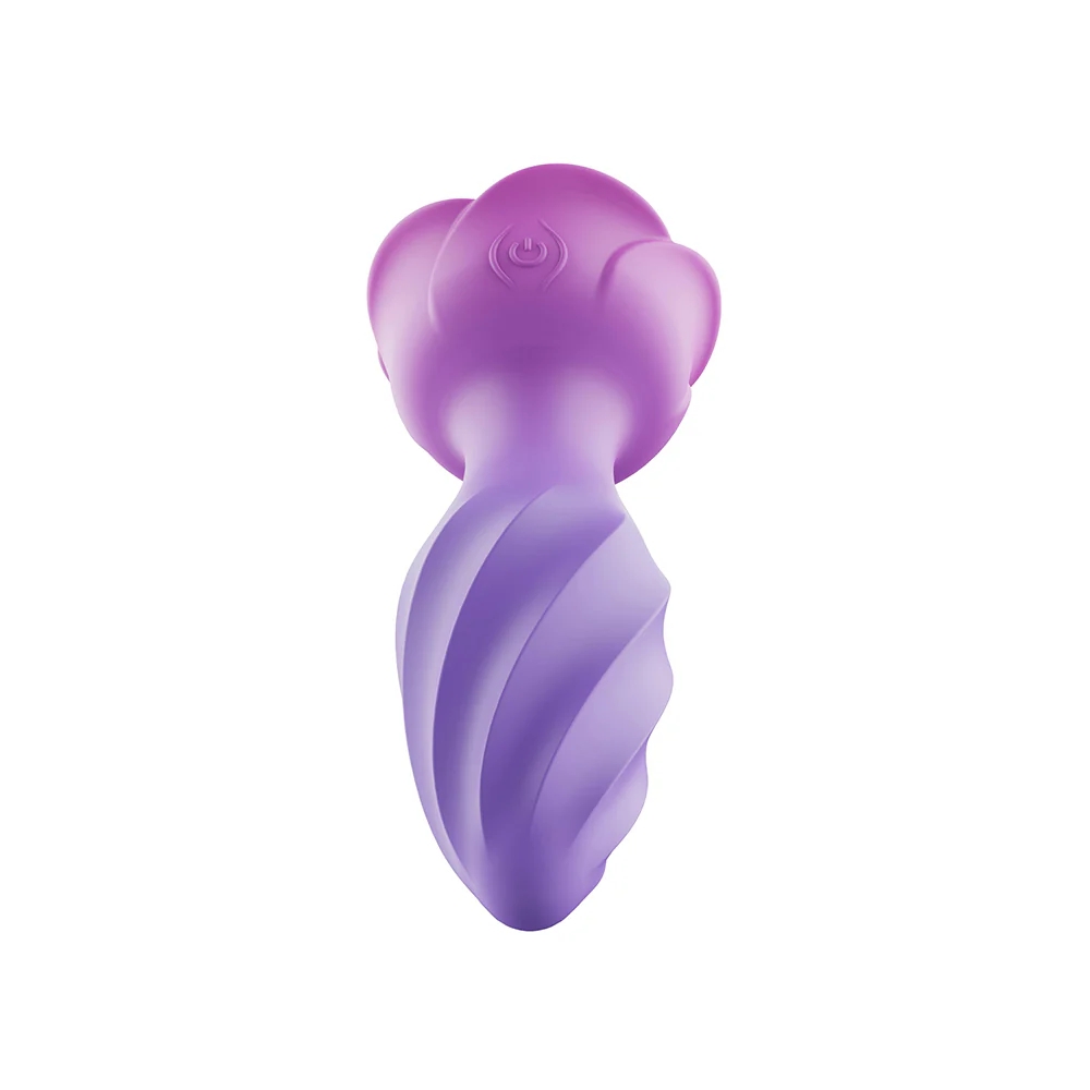 Rotating Rose Plug Jeweled Anal Vibrator