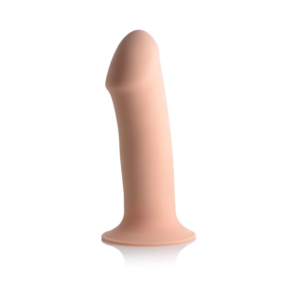 6.9 in. Squeeze-It Squeezable Thick Phallic Dildo Light