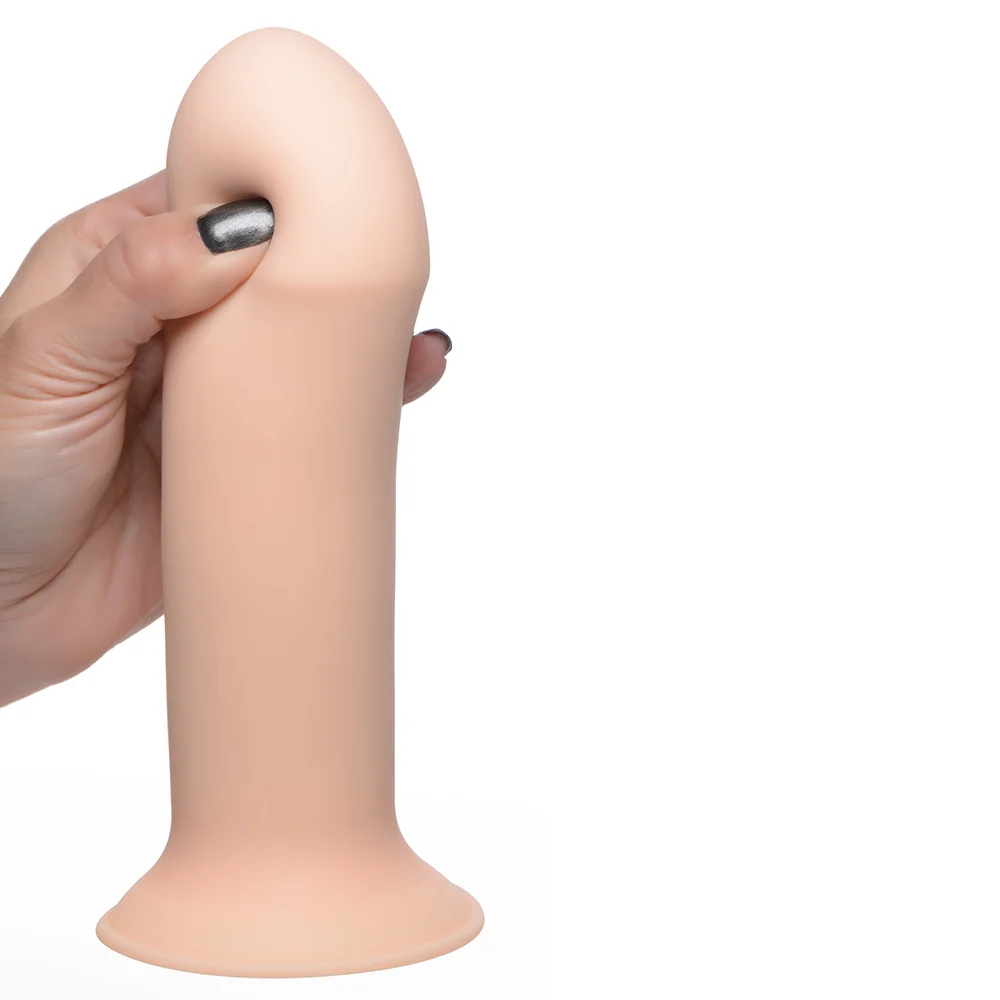6.9 in. Squeeze-It Squeezable Thick Phallic Dildo Light