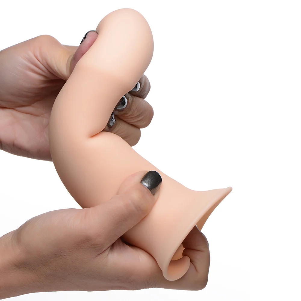 6.9 in. Squeeze-It Squeezable Thick Phallic Dildo Light