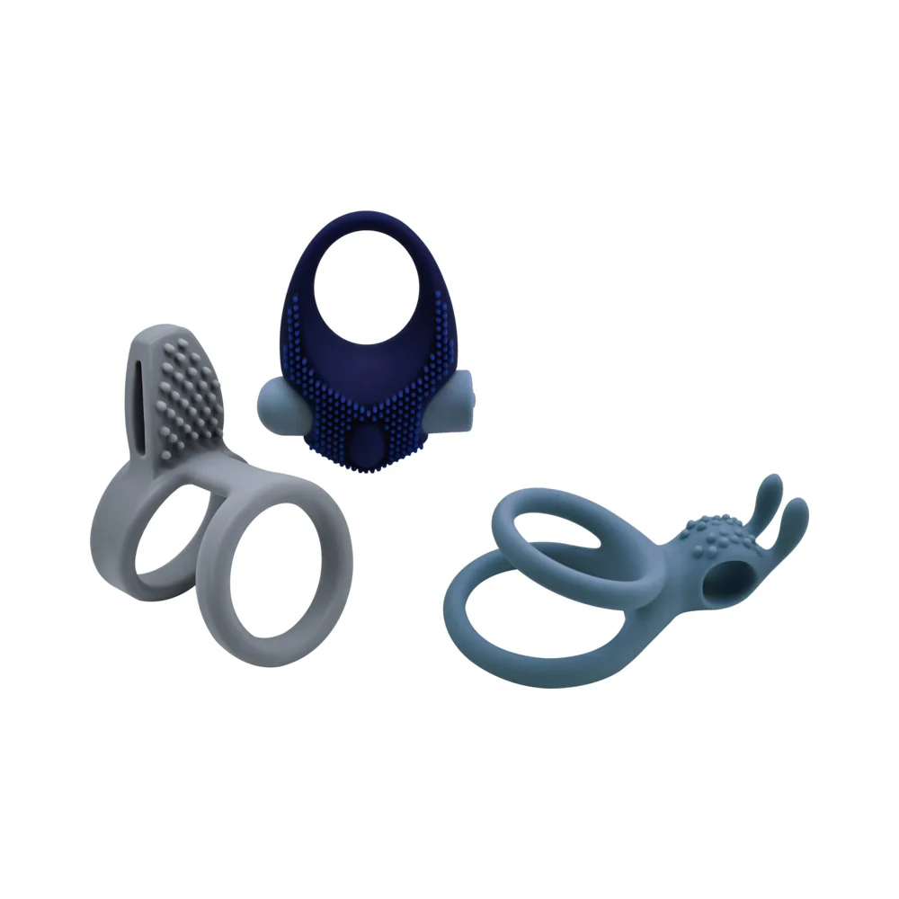 Rockin' Rumbler Enhancers Vibrating Couples Ring Set