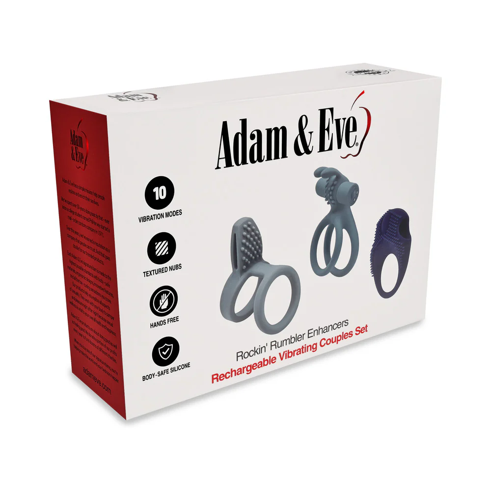 Rockin' Rumbler Enhancers Vibrating Couples Ring Set