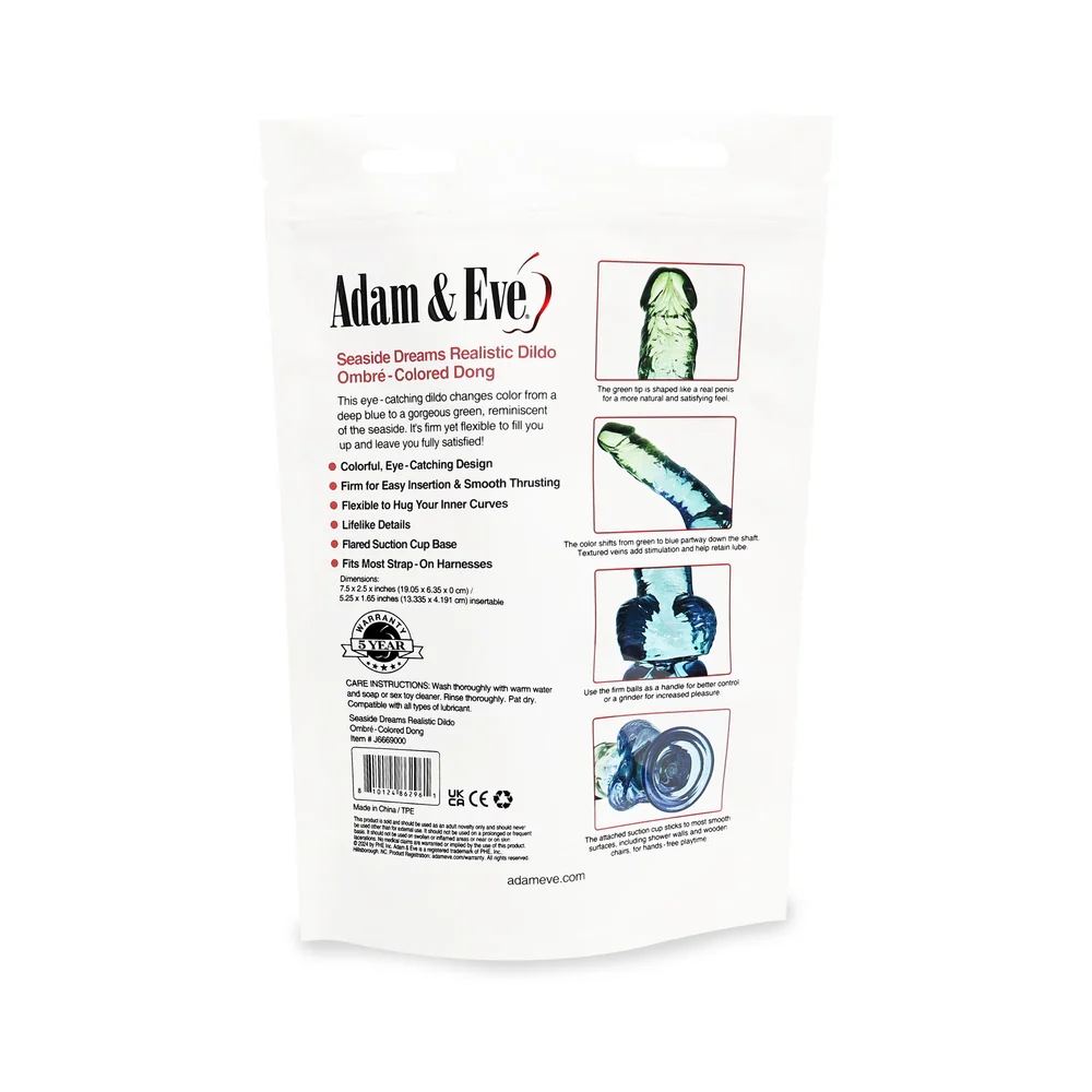 7.5 in. Seaside Dreams Realistic Ombré Dildo with Balls