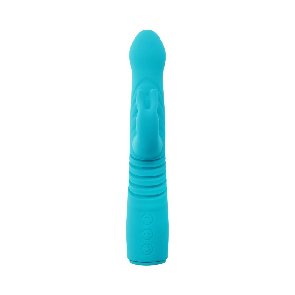 Evolved Bunny Hop Thrusting Rabbit Vibrator Teal