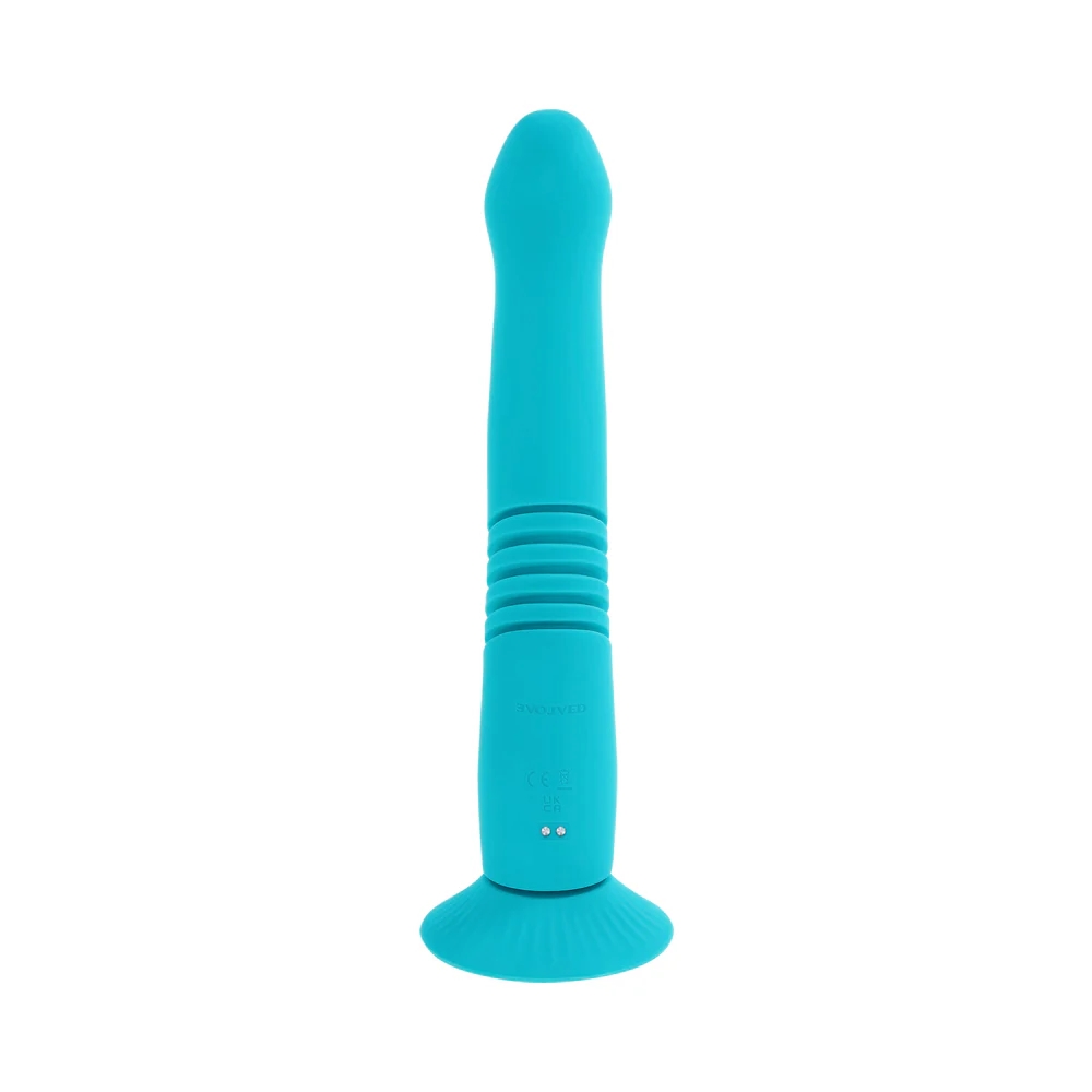 Evolved Bunny Hop Thrusting Rabbit Vibrator Teal