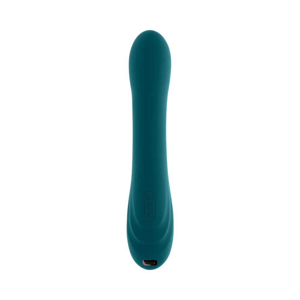 aurelie silicone g spot tickling vibrator deep teal
