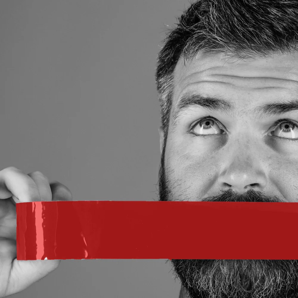 Bound To Please Bondage Tape Restraints Red 65 ft.