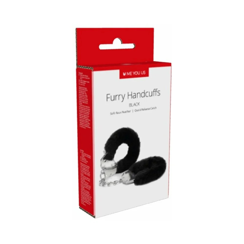 Furry Handcuffs Black