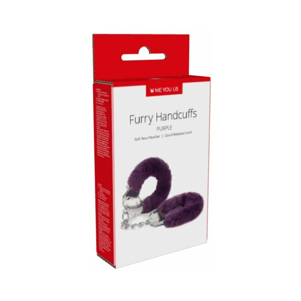 Furry Handcuffs Purple