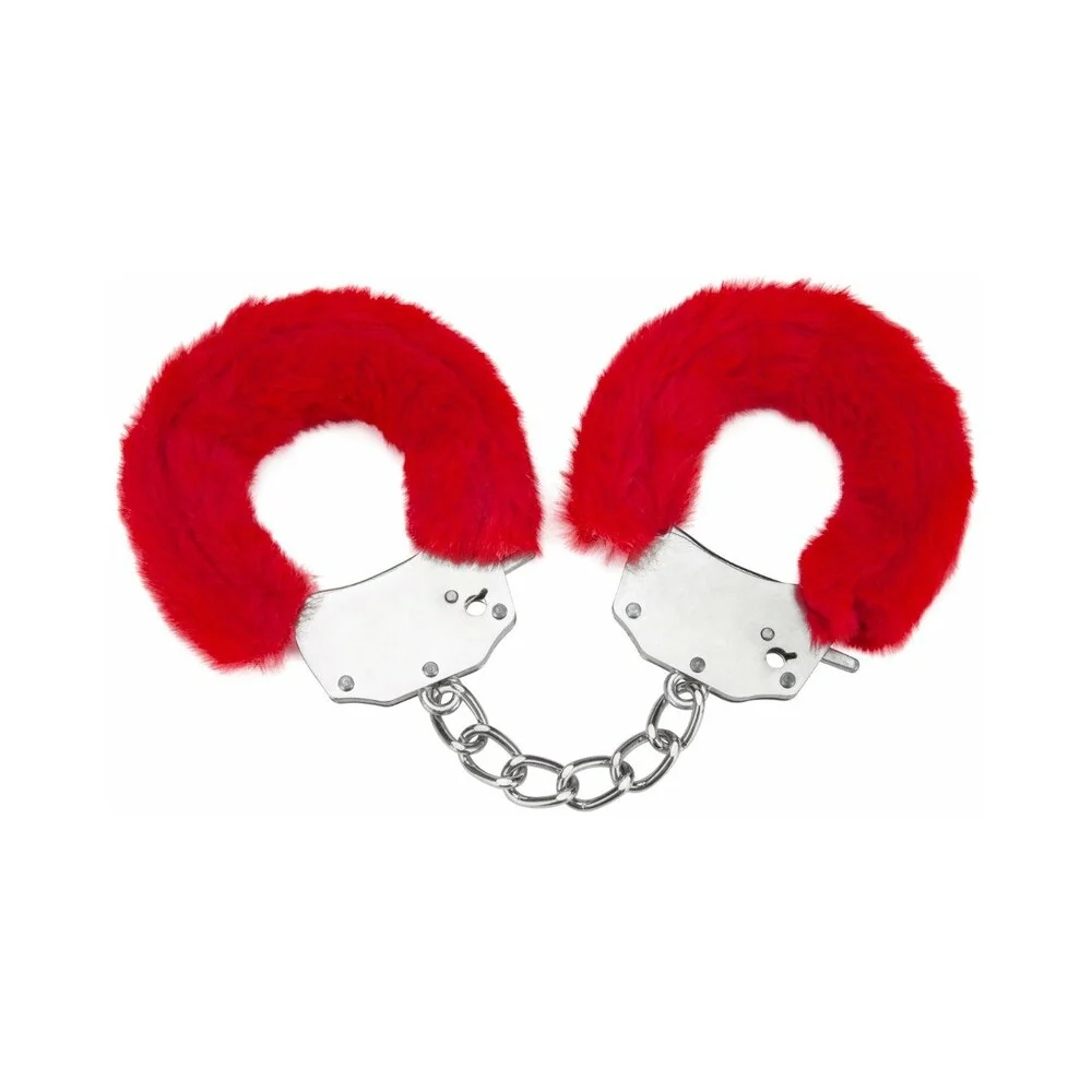 Furry Handcuffs Red
