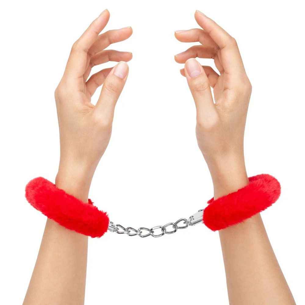 Furry Handcuffs Red